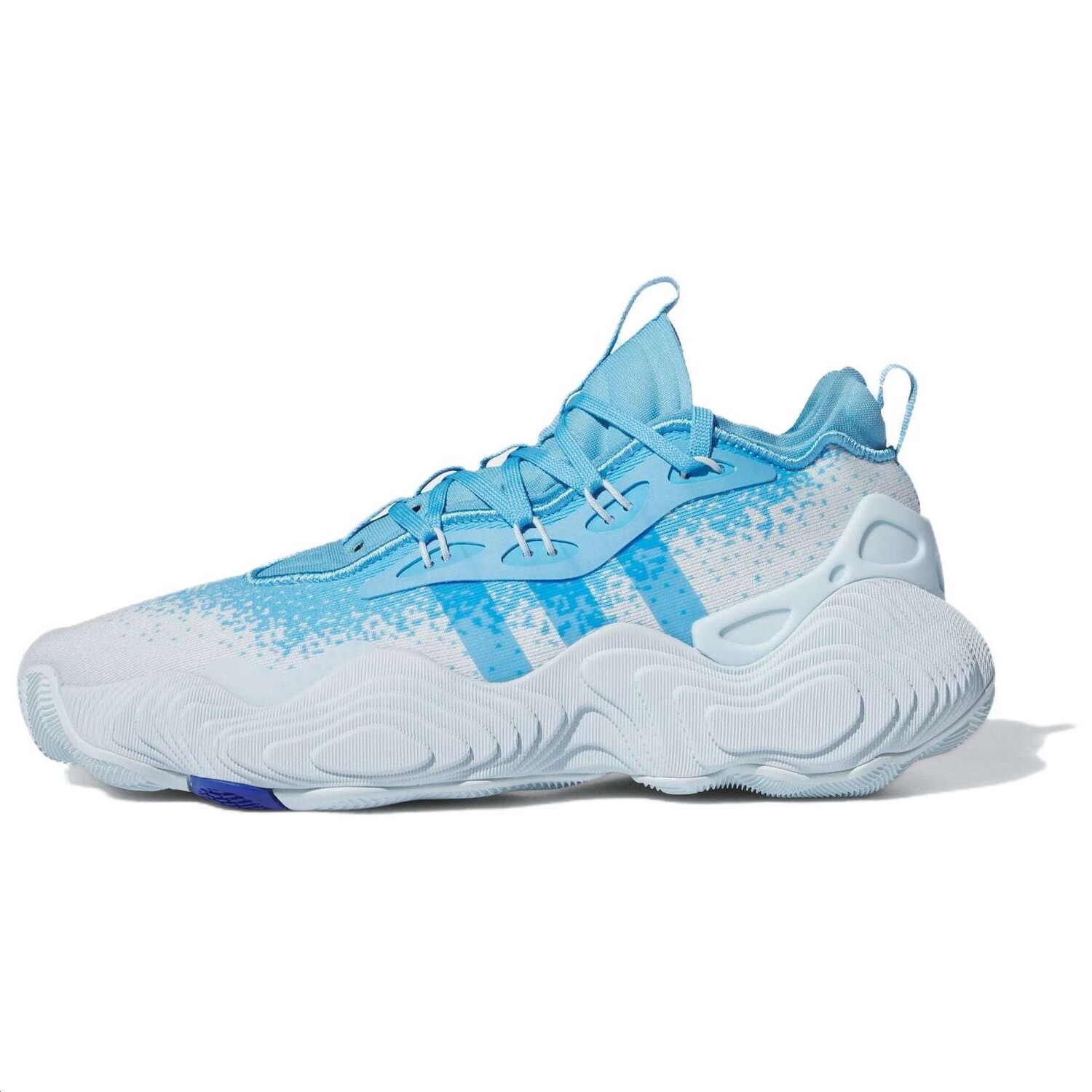 Кроссовки adidas Trae Young 3 Semi Blue Burst Royal Blue Sky Tint, синий/белый 
Кроссовки adidas Trae Young 3 Semi Blue Burst Royal Blue Sky Tint, синий/белый