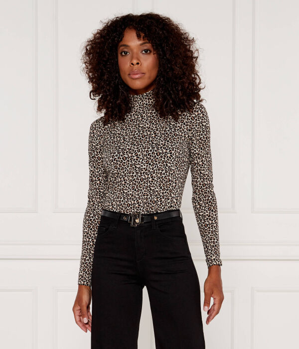 Водолазка женская Marc Cain с леопардовым принтом, бежевый
Водолазка женская Marc Cain с леопардовым принтом, бежевый
