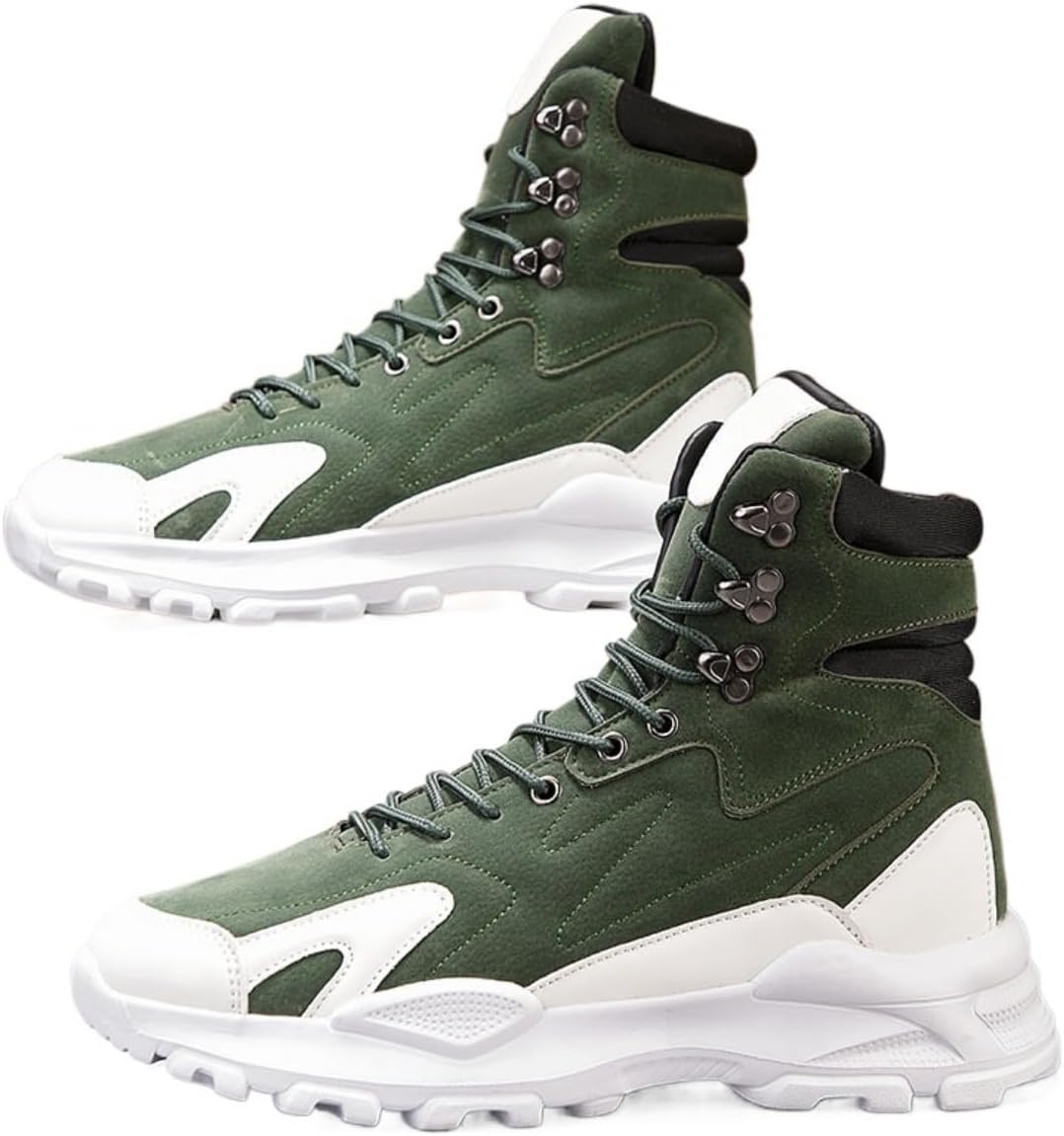 Стильные мужские кроссовки Y2K с высокими берцами, верх из замши и сетки, удобная мягкая подошва для повседневной и уличной носки, уникальный дизайн с металлическими люверсами Ctkvbmeoi, зеленый
Стильные мужские кроссовки Y2K с высокими берцами, верх из замши и сетки, удобная мягкая подошва для повседневной и уличной носки, уникальный дизайн с металлическими люверсами Ctkvbmeoi, зеленый