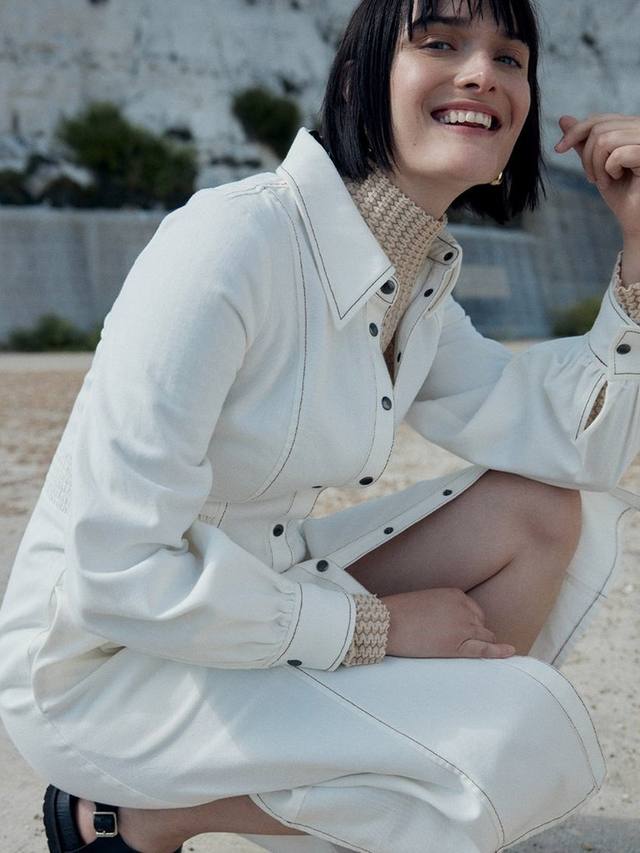 Джинсовое платье миди harlowe Whistles, слоновая кость
Джинсовое платье миди harlowe Whistles, слоновая кость