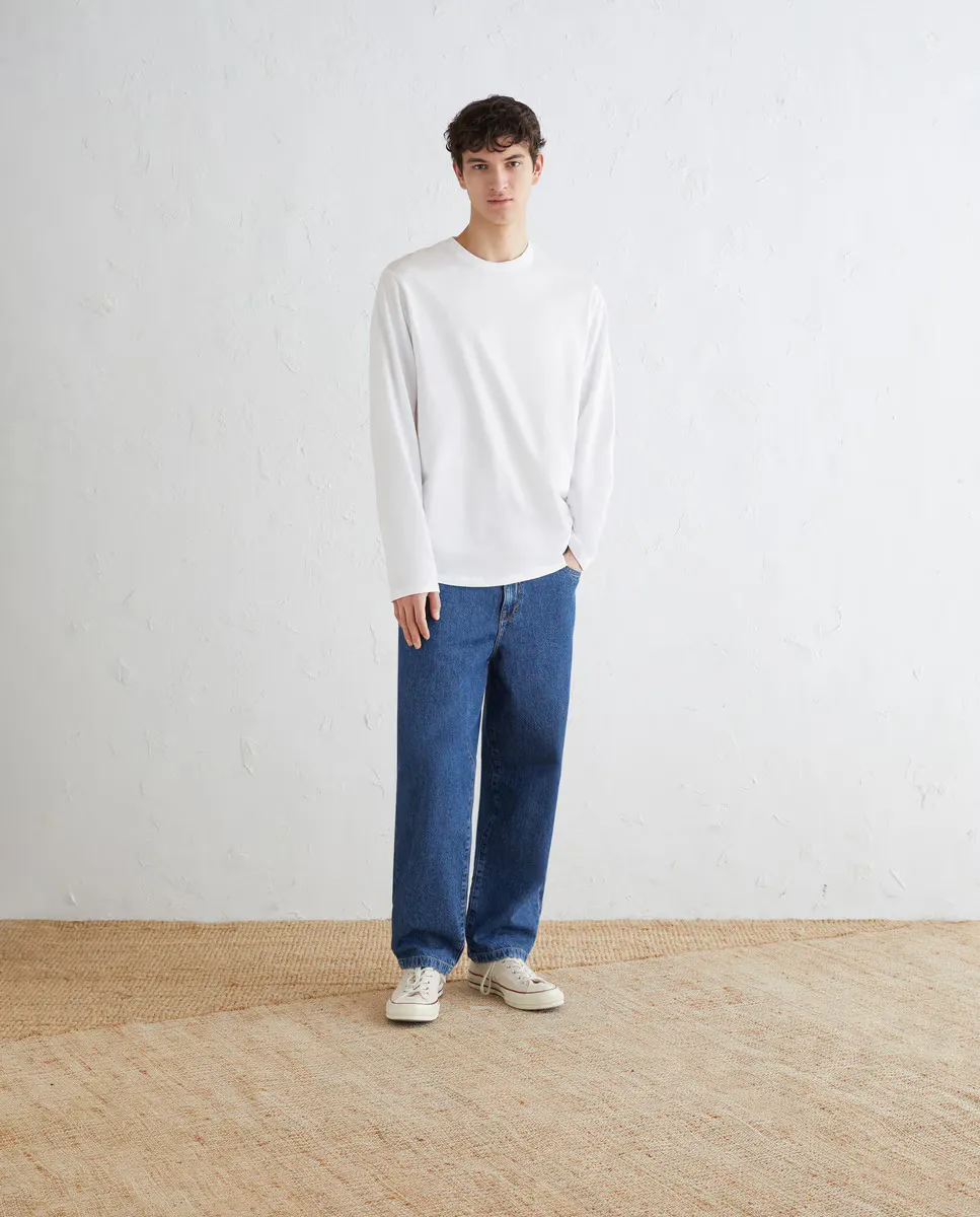 Мужская белая хлопковая футболка BCI с длинными рукавами Green Coast, белый
Мужская белая хлопковая футболка BCI с длинными рукавами Green Coast, белый