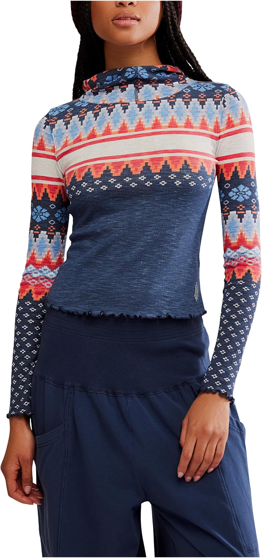 Женская принтованная дышащая длинная кофта FP Movement, Plaid Fairisle Navy
Женская принтованная дышащая длинная кофта FP Movement, Plaid Fairisle Navy