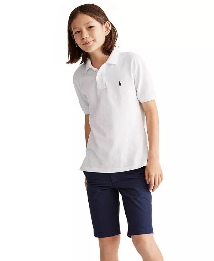 Рубашка-поло из хлопковой сетки с логотипом для мальчиков Big Boys Polo Ralph Lauren, зеленый
Рубашка-поло из хлопковой сетки с логотипом для мальчиков Big Boys Polo Ralph Lauren, зеленый