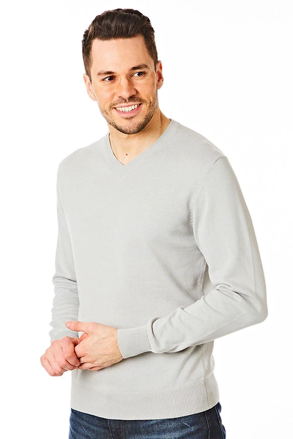 Вязаный джемпер с V-образным вырезом CastlePoint, серый
Вязаный джемпер с V-образным вырезом CastlePoint, серый