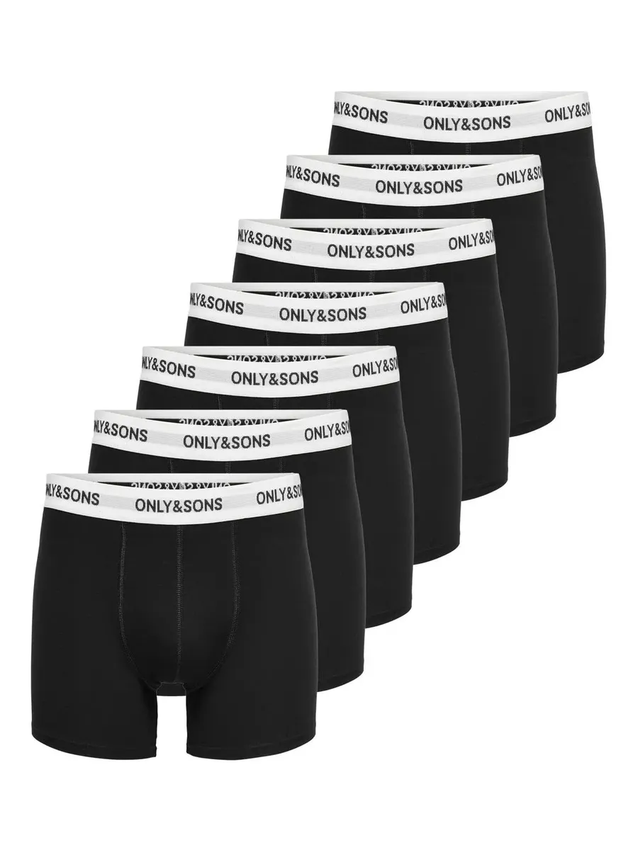 Чемодан ONLY & SONS "ONSFITZ SOLID BLACK TRUNK 7-PACK NOOS" (упаковка, 7 шт.), черно-белый
Чемодан ONLY & SONS "ONSFITZ SOLID BLACK TRUNK 7-PACK NOOS" (упаковка, 7 шт.), черно-белый