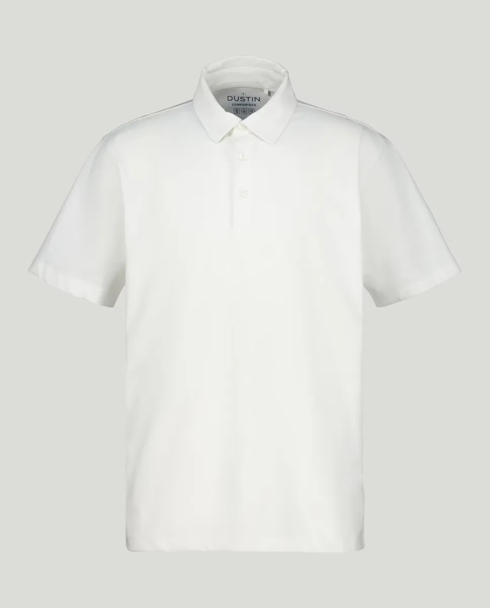 Поло с коротким рукавом, гладкая вязка, Comfortech, мужское Dustin, белый
Поло с коротким рукавом, гладкая вязка, Comfortech, мужское Dustin, белый