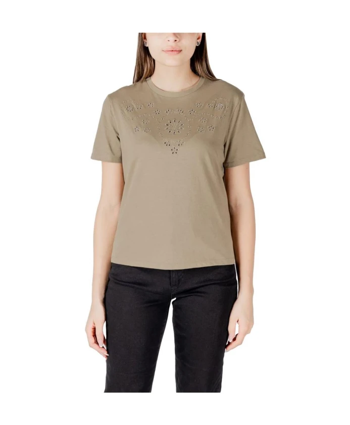 Зеленая хлопковая футболка с круглым вырезом Jacqueline De Yong, зеленый
Зеленая хлопковая футболка с круглым вырезом Jacqueline De Yong, зеленый