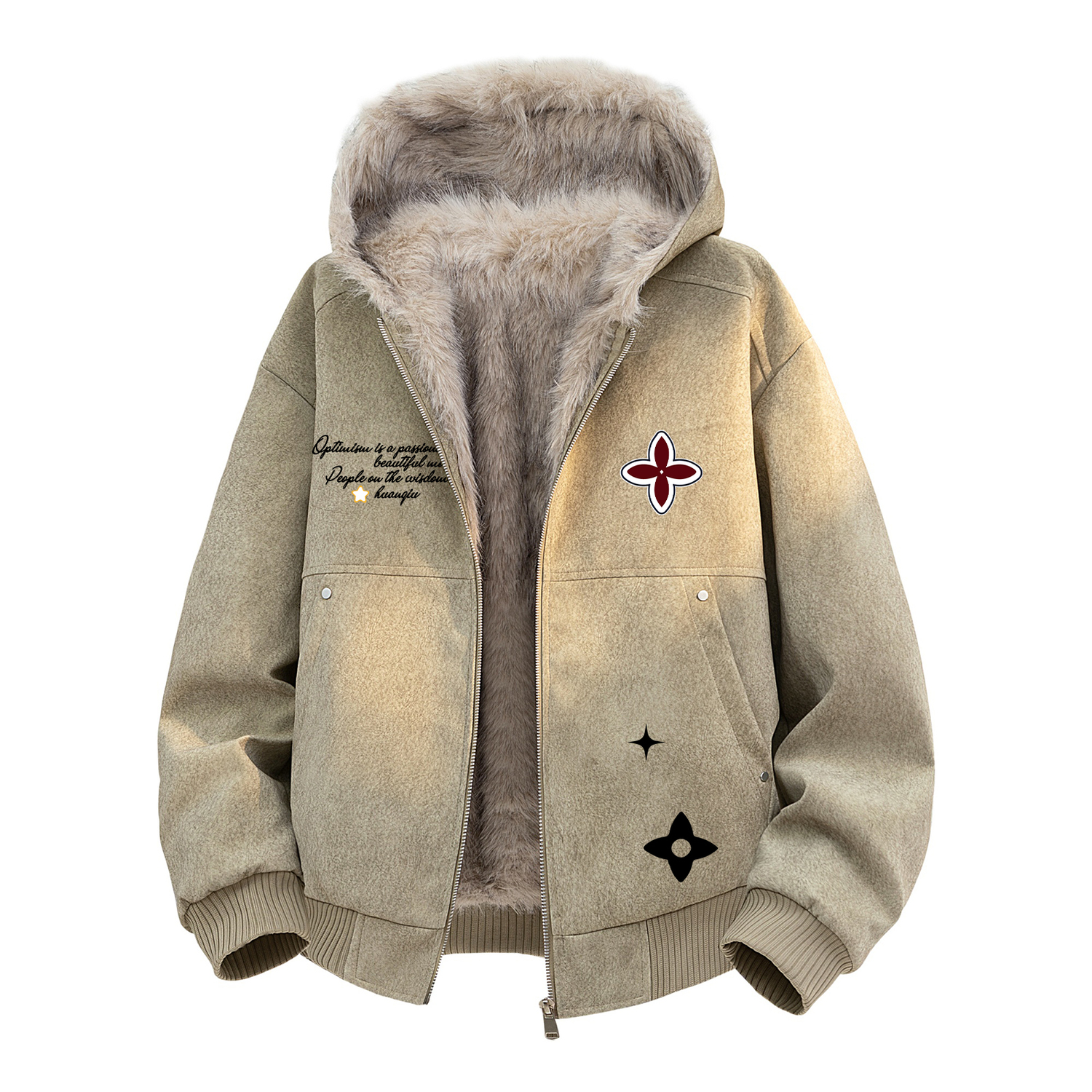 Пуховик Unisex с капюшоном и флисовой подкладкой HUANQIU, светло-коричневый
Пуховик Unisex с капюшоном и флисовой подкладкой HUANQIU, светло-коричневый