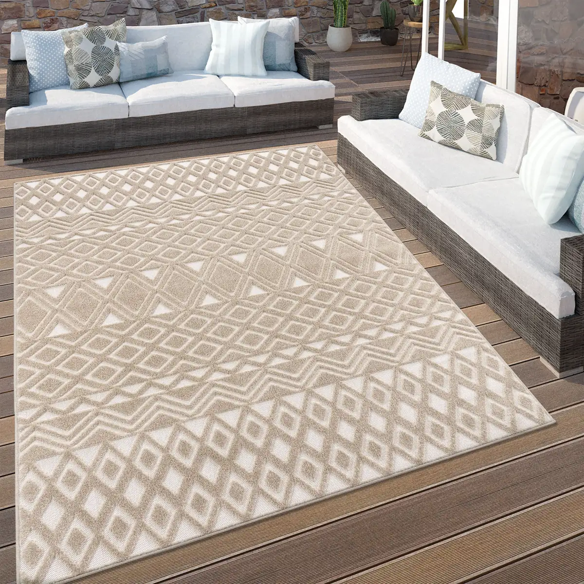 Ковер Paco Home "Stilo 867", прямоугольный, с эффектом high-low, ромбы, также подходит в качестве дорожки, в помещении и на открытом воздухе 80х150 см, бежевый
Ковер Paco Home "Stilo 867", прямоугольный, с эффектом high-low, ромбы, также подходит в качестве дорожки, в помещении и на открытом воздухе 80х150 см, бежевый