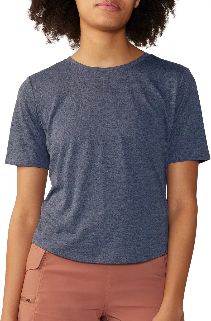 Женская рубашка Mountain Hardwear Sunblocker с коротким рукавом, цвет Blue Slate Heather
Женская рубашка Mountain Hardwear Sunblocker с коротким рукавом, цвет Blue Slate Heather