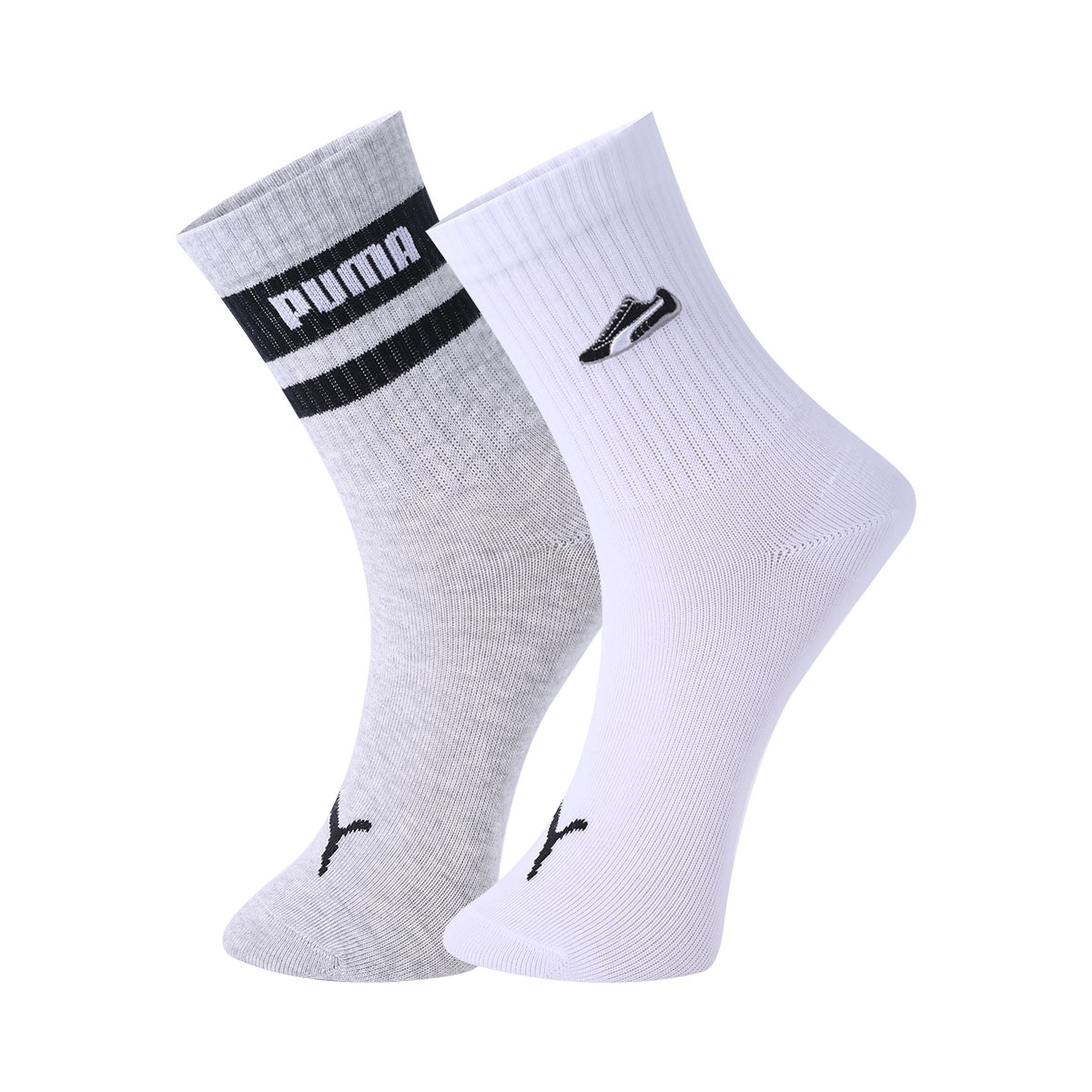 PUMA Носочки до колена unisex, набор из 2 пар, белый/серый
PUMA Носочки до колена unisex, набор из 2 пар, белый/серый