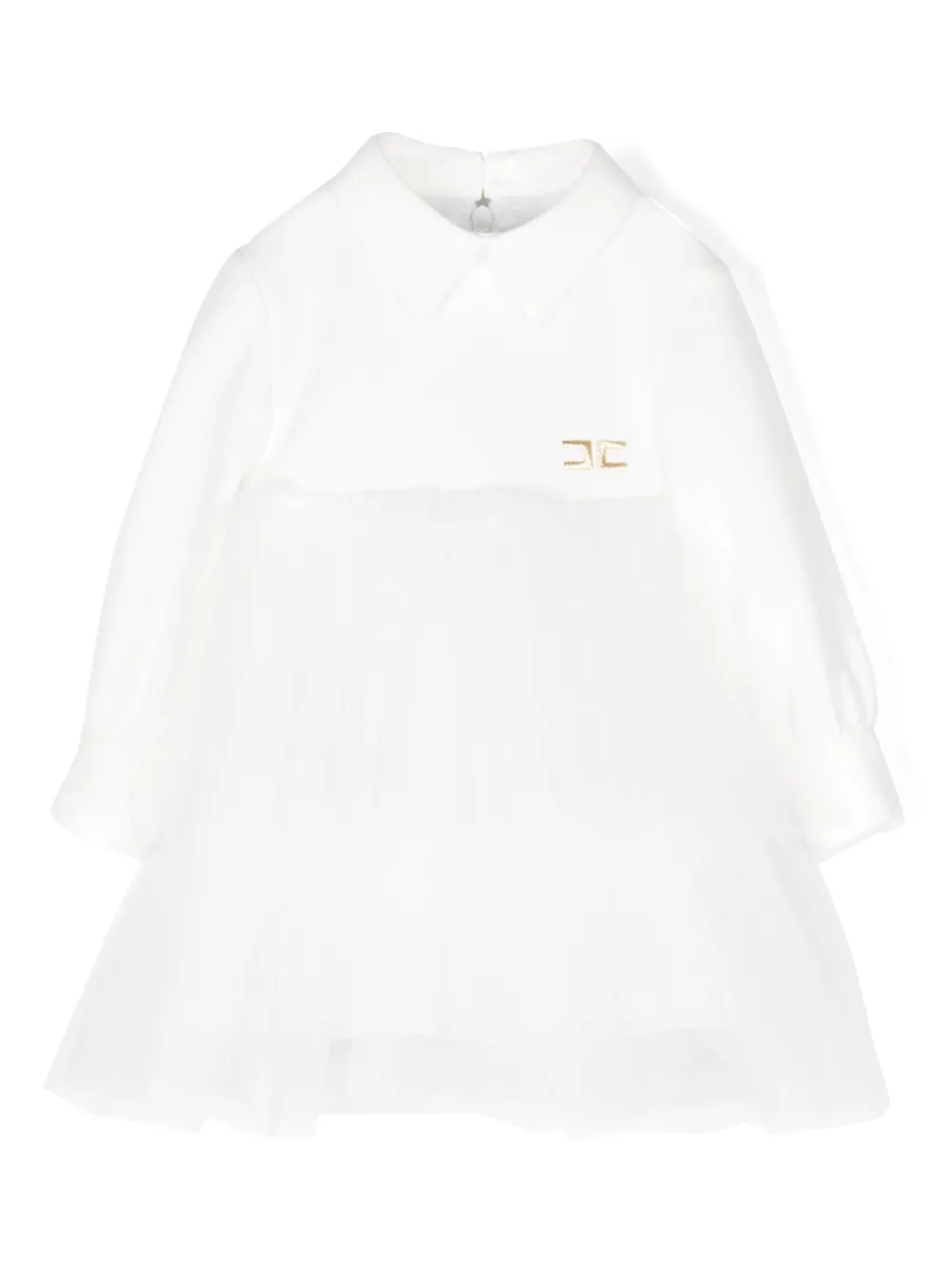 Платье с вышитым логотипом Elisabetta Franchi La Mia Bambina, белый
Платье с вышитым логотипом Elisabetta Franchi La Mia Bambina, белый