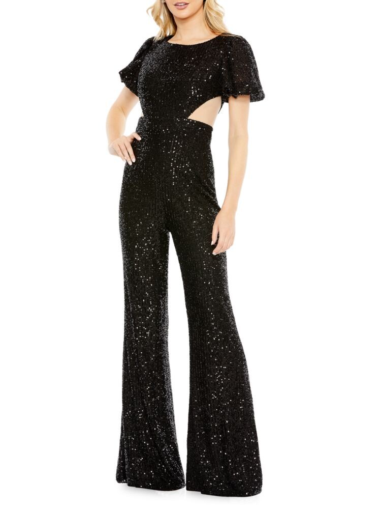 Комбинезон с расклешенными пайетками Mac Duggal, черный
Комбинезон с расклешенными пайетками Mac Duggal, черный