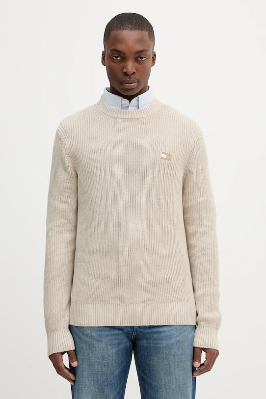 Хлопковый свитер Tommy Jeans, бежевый
Хлопковый свитер Tommy Jeans, бежевый