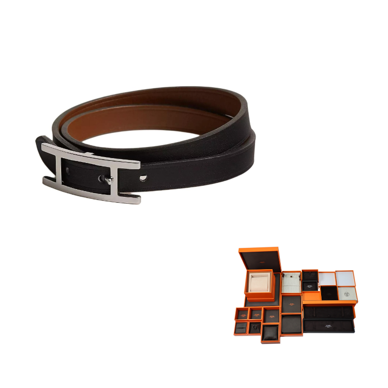 HERMES Браслеты Behapi из телячьей кожи для женщин, цвет black/light tawny
HERMES Браслеты Behapi из телячьей кожи для женщин, цвет black/light tawny