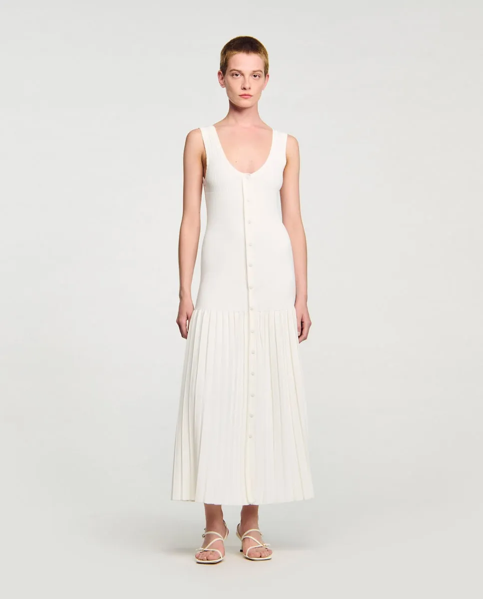 Длинное платье из трикотажа Sandro, белый
Длинное платье из трикотажа Sandro, белый