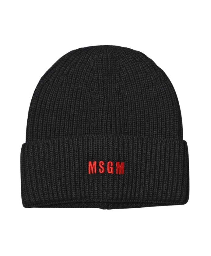 Вязаная шапка с логотипом Msgm, черный
Вязаная шапка с логотипом Msgm, черный
