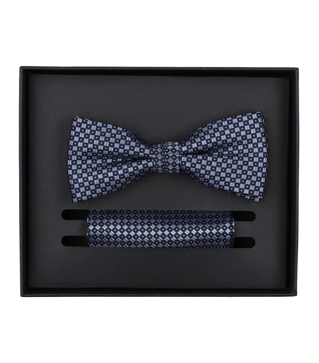 Галстук-бабочка VENTI "Комплект из галстука-бабочки и нагрудного платка VENTI с рисунком", голубой
Галстук-бабочка VENTI "Комплект из галстука-бабочки и нагрудного платка VENTI с рисунком", голубой