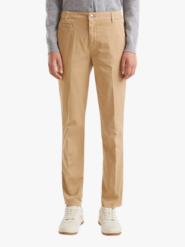 Облегающие брюки-чиносы Benetton, кэмел
Облегающие брюки-чиносы Benetton, кэмел