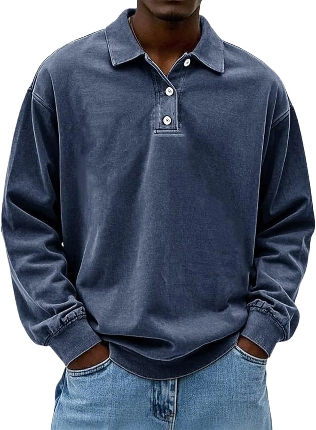 CRNTCEM мужская винтажная поло с длинным рукавом, хлопок, классический фасон
CRNTCEM мужская винтажная поло с длинным рукавом, хлопок, классический фасон