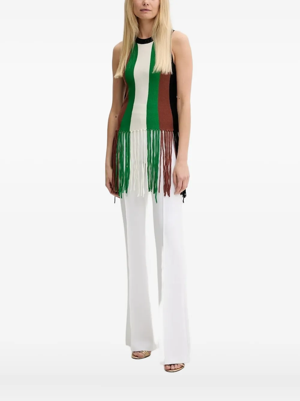 Топ с полосатой бахромой Silvian Heach, зеленый
Топ с полосатой бахромой Silvian Heach, зеленый