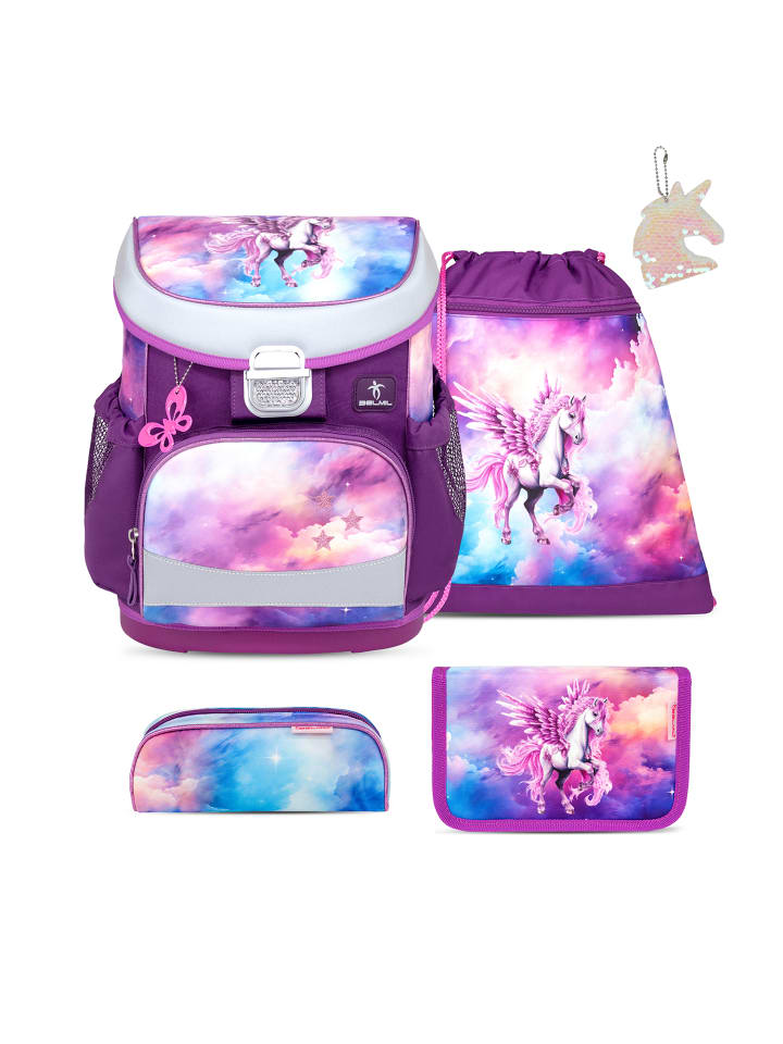 Набор школьных рюкзаков Mini-Fit Pegasus, 5 предметов, с дополнительным кольцом для ключей Belmil
Набор школьных рюкзаков Mini-Fit Pegasus, 5 предметов, с дополнительным кольцом для ключей Belmil