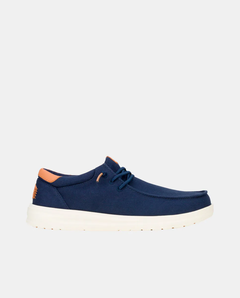 Мужская обувь на шнуровке из холста и кожи HeyDude, тёмно-синий
Мужская обувь на шнуровке из холста и кожи HeyDude, тёмно-синий