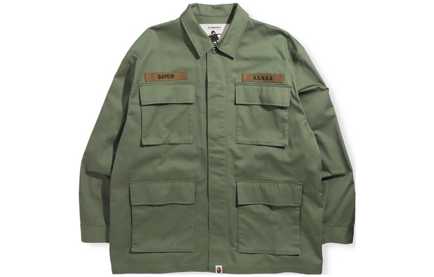 Bape расслабленного кроя военная рубашка A BATHING APE, зеленый
Bape расслабленного кроя военная рубашка A BATHING APE, зеленый