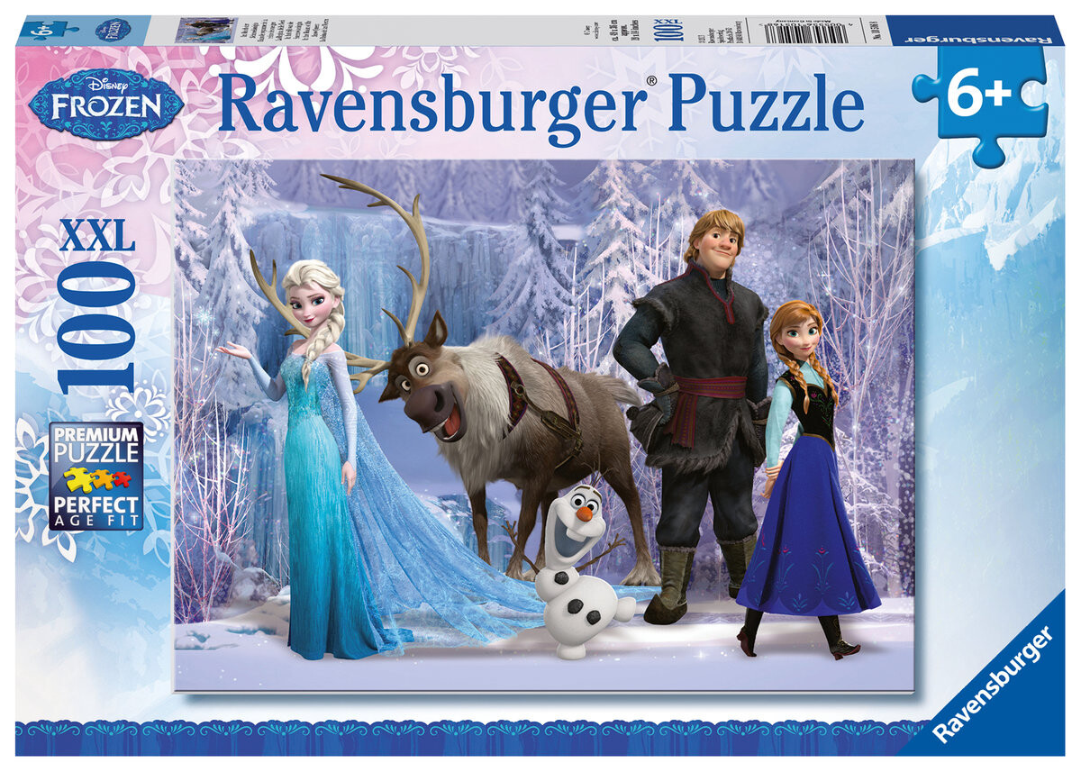 Ravensburger, пазл, Disney, XXL Frozen, В Королевстве Снежной Королевы, 100 шт.
Ravensburger, пазл, Disney, XXL Frozen, В Королевстве Снежной Королевы, 100 шт.