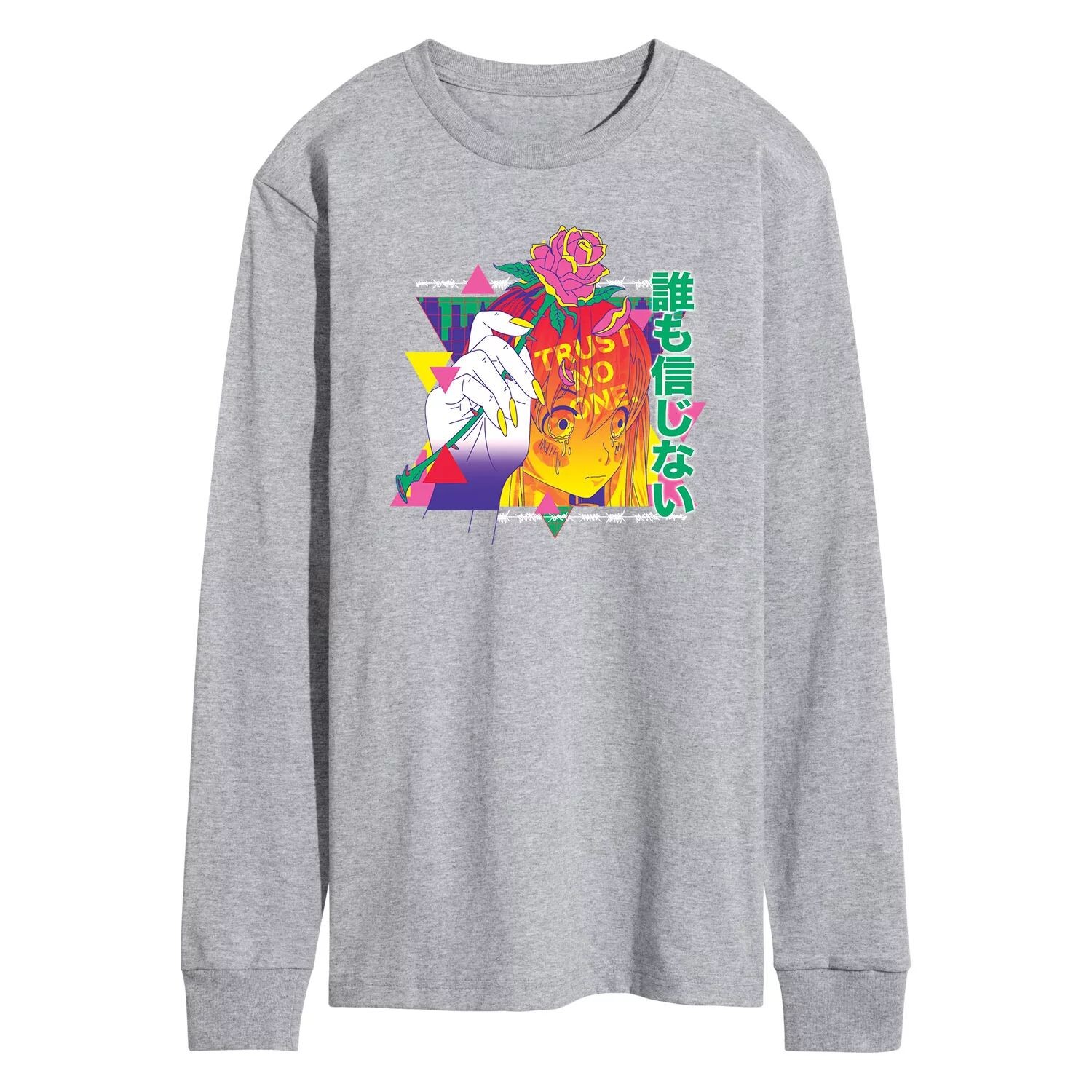 Мужская футболка с длинными рукавами в стиле аниме Trust No One Licensed Character
Мужская футболка с длинными рукавами в стиле аниме Trust No One Licensed Character