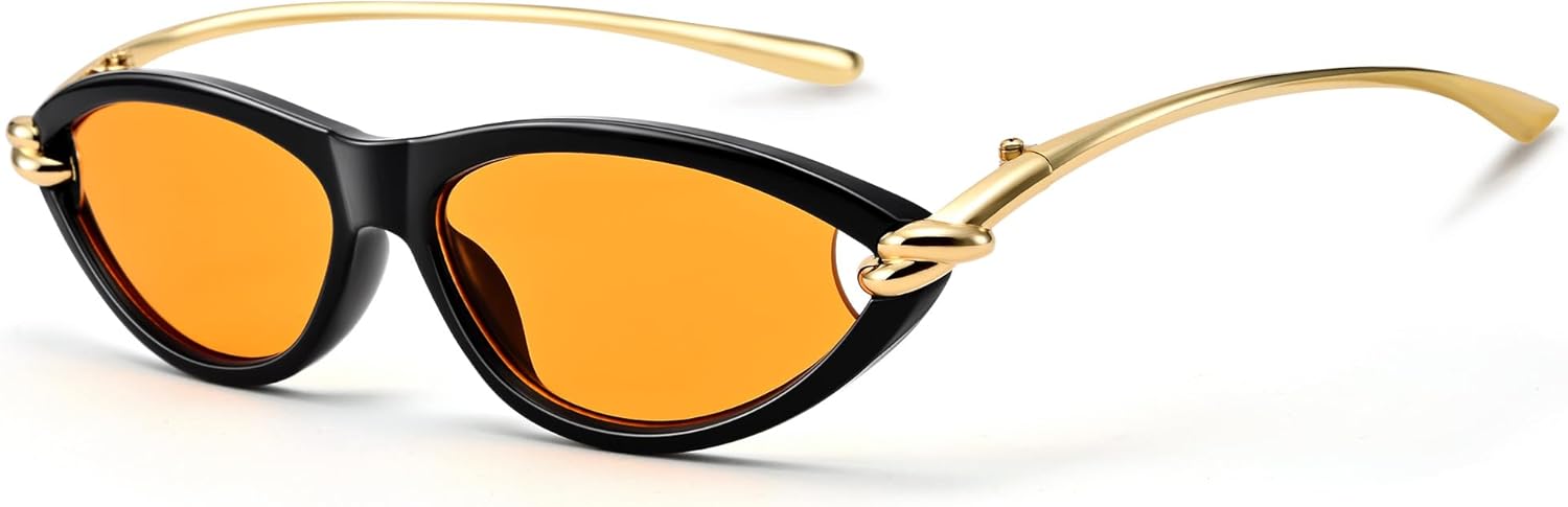 Солнцезащитные очки Bouryo Retro Cat Eye для женщин. Модные дизайнерские солнцезащитные очки с золотистыми металлическими дужками. Стильные очки в духе Y2k, B4-black/Yellow
Солнцезащитные очки Bouryo Retro Cat Eye для женщин. Модные дизайнерские солнцезащитные очки с золотистыми металлическими дужками. Стильные очки в духе Y2k, B4-black/Yellow