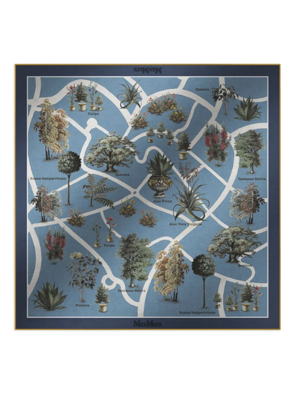 Платок с принтом MAX MARA, синий
Платок с принтом MAX MARA, синий