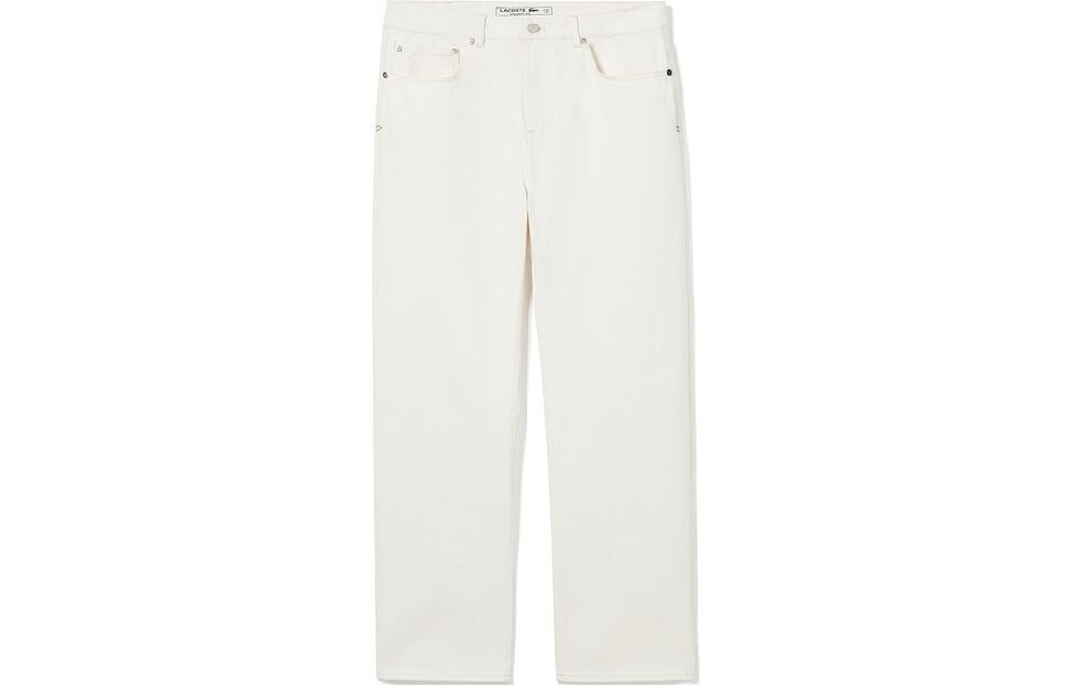 Джинсы прямого кроя со средней посадкой Lacoste, темно-синий 
Джинсы прямого кроя со средней посадкой Lacoste, темно-синий