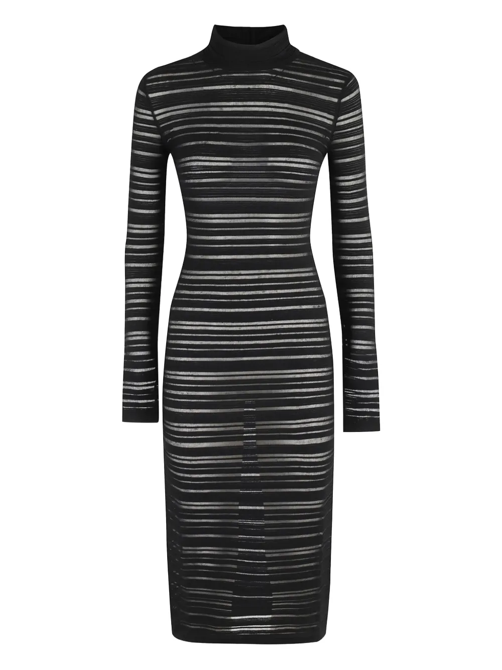 Платье миди в полоску с высоким воротником Federica Tosi, черный
Платье миди в полоску с высоким воротником Federica Tosi, черный