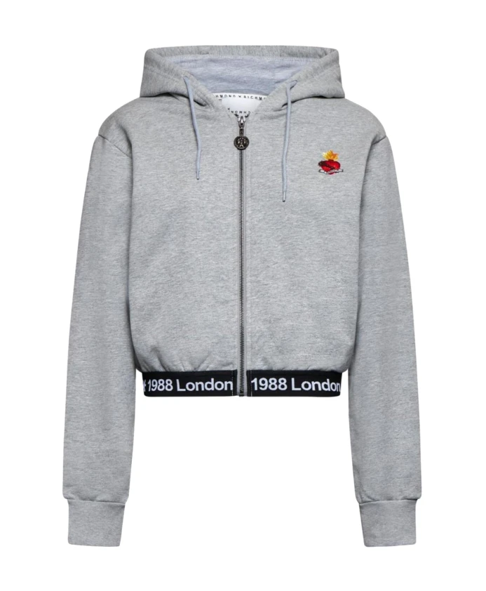 Худи на молнии с культовыми деталями. Richmond, серый
Худи на молнии с культовыми деталями. Richmond, серый