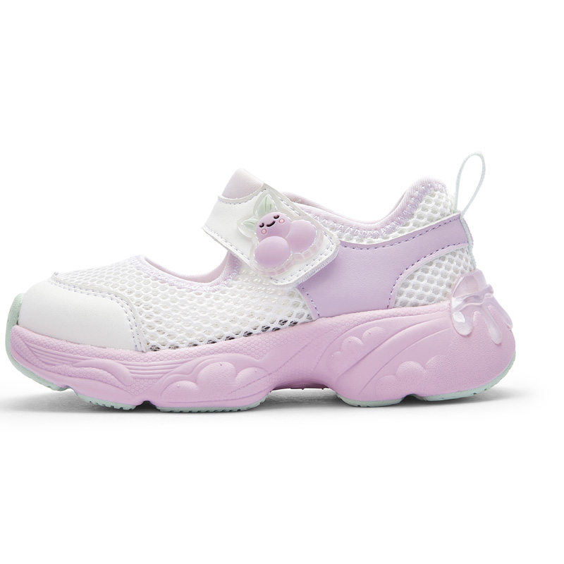 Нескользящая износостойкая обувь для малышей BALABALA, белый/фиолетовый 
Нескользящая износостойкая обувь для малышей BALABALA, белый/фиолетовый