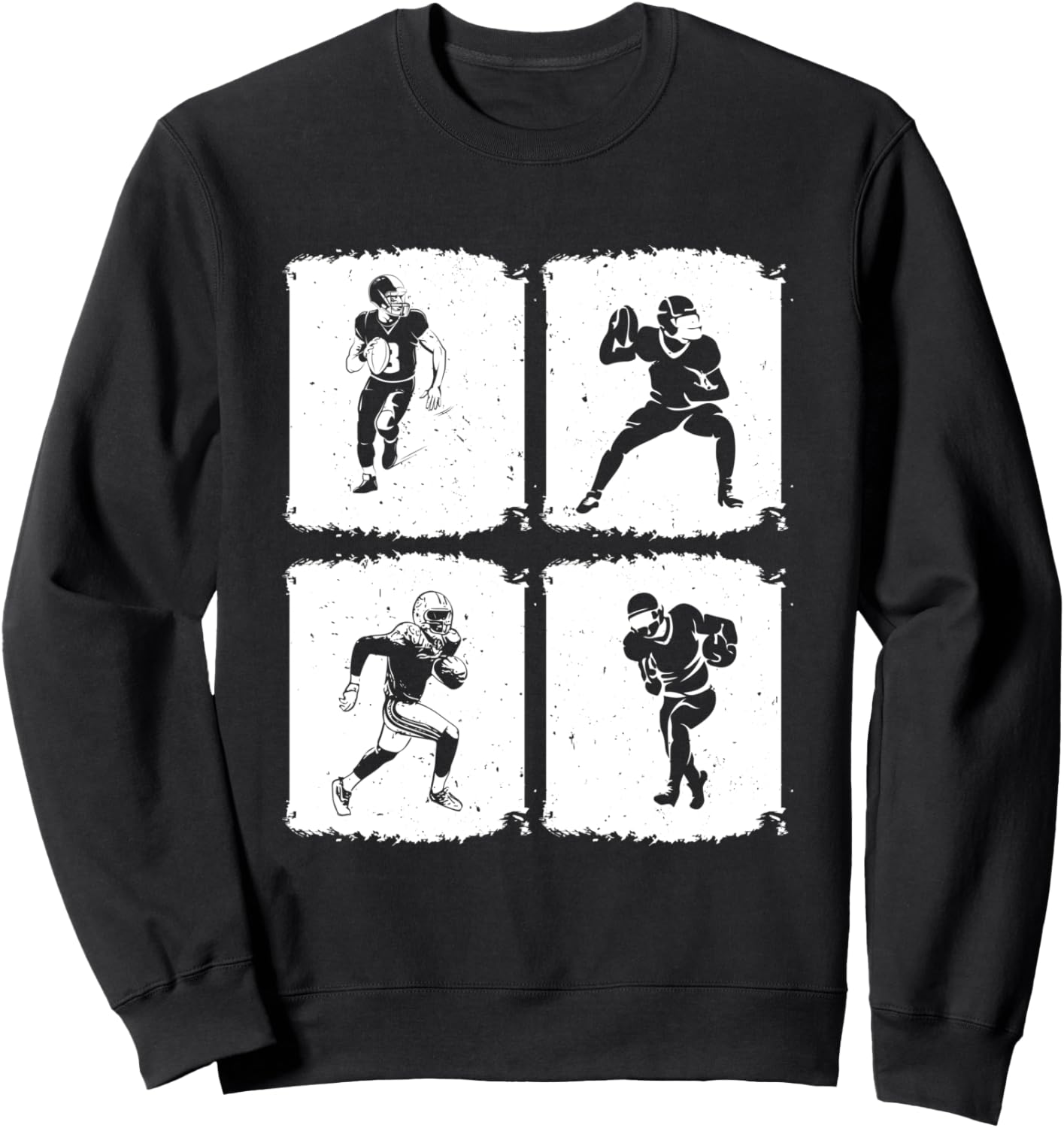 Ретро-толстовка с силуэтом американского футболиста American Football Player American Football Game, черный
Ретро-толстовка с силуэтом американского футболиста American Football Player American Football Game, черный