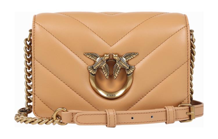 PINKO Кожаная сумка через плечо мини женская умбра
PINKO Кожаная сумка через плечо мини женская умбра