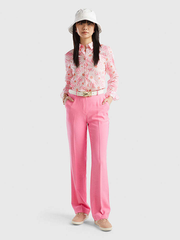 Тканевые брюки Benetton, розовый
Тканевые брюки Benetton, розовый