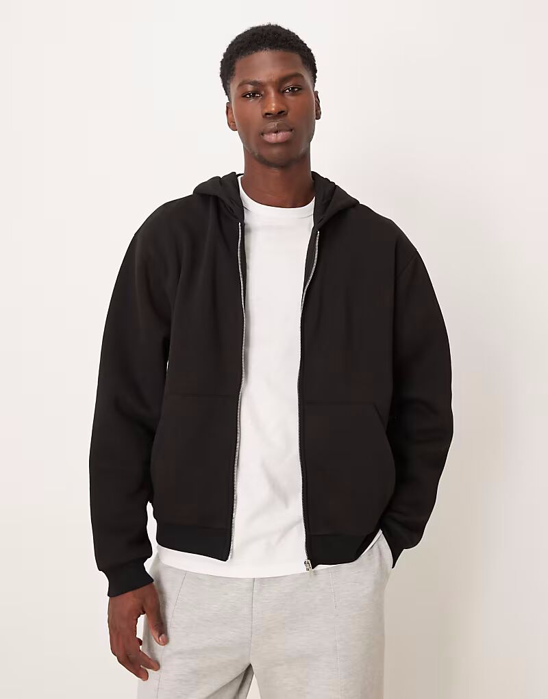Свободная толстовка с капюшоном на молнии Essentials черного цвета Asos Design
Свободная толстовка с капюшоном на молнии Essentials черного цвета Asos Design