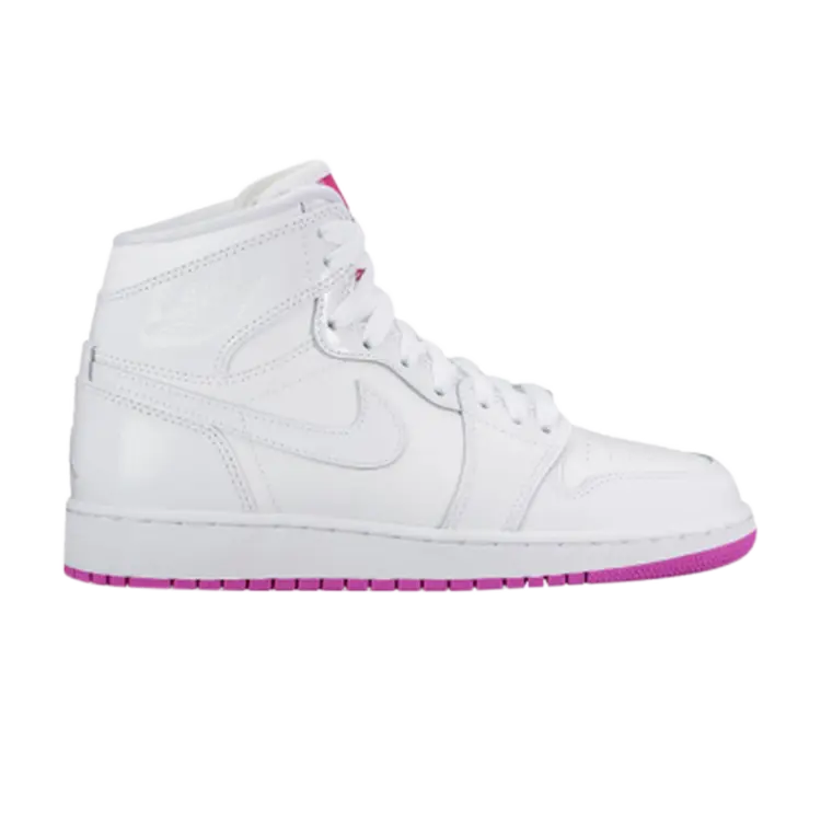 Кроссовки Air Jordan 1 Mid GS 'Fuchsia', белый 
Кроссовки Air Jordan 1 Mid GS 'Fuchsia', белый