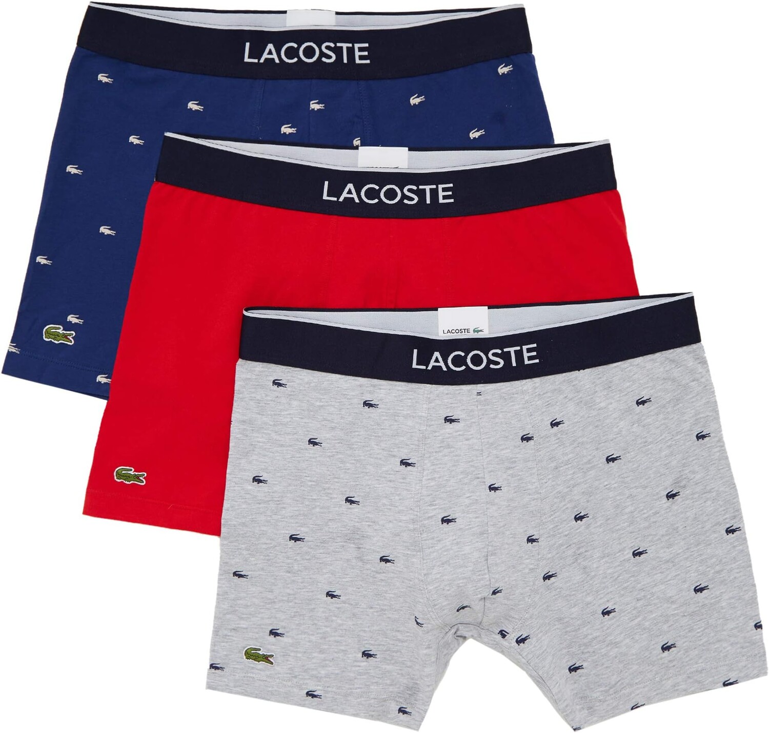 Комплект из 3 трусов-боксеров Casual Lifestyle с принтом под крокодила Lacoste, цвет Methylene/Silver Chine/Red
Комплект из 3 трусов-боксеров Casual Lifestyle с принтом под крокодила Lacoste, цвет Methylene/Silver Chine/Red