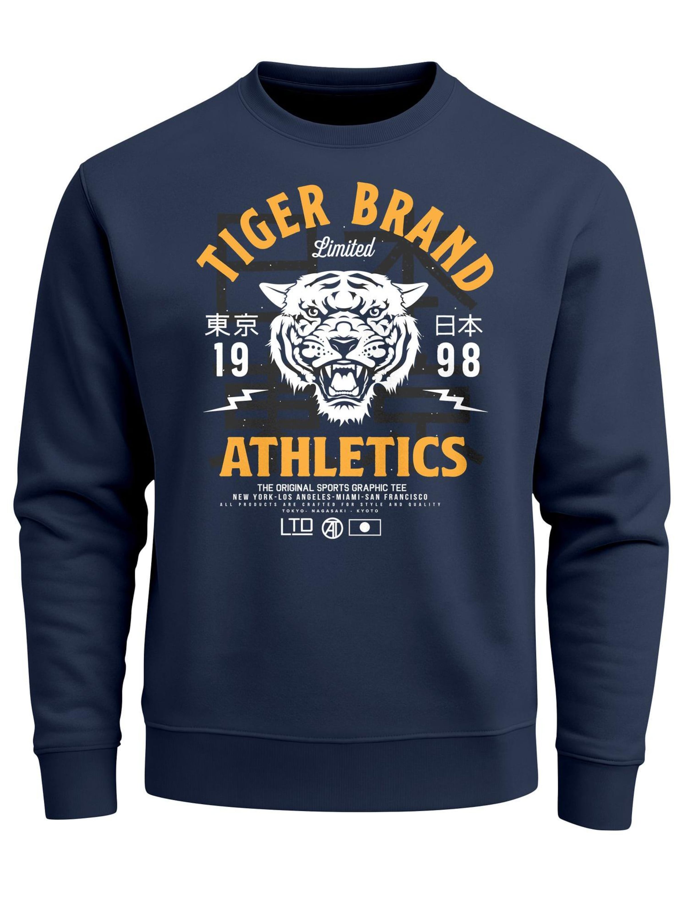 Neverless Свитшот 'Tiger' в цвете Navy
Neverless Свитшот 'Tiger' в цвете Navy