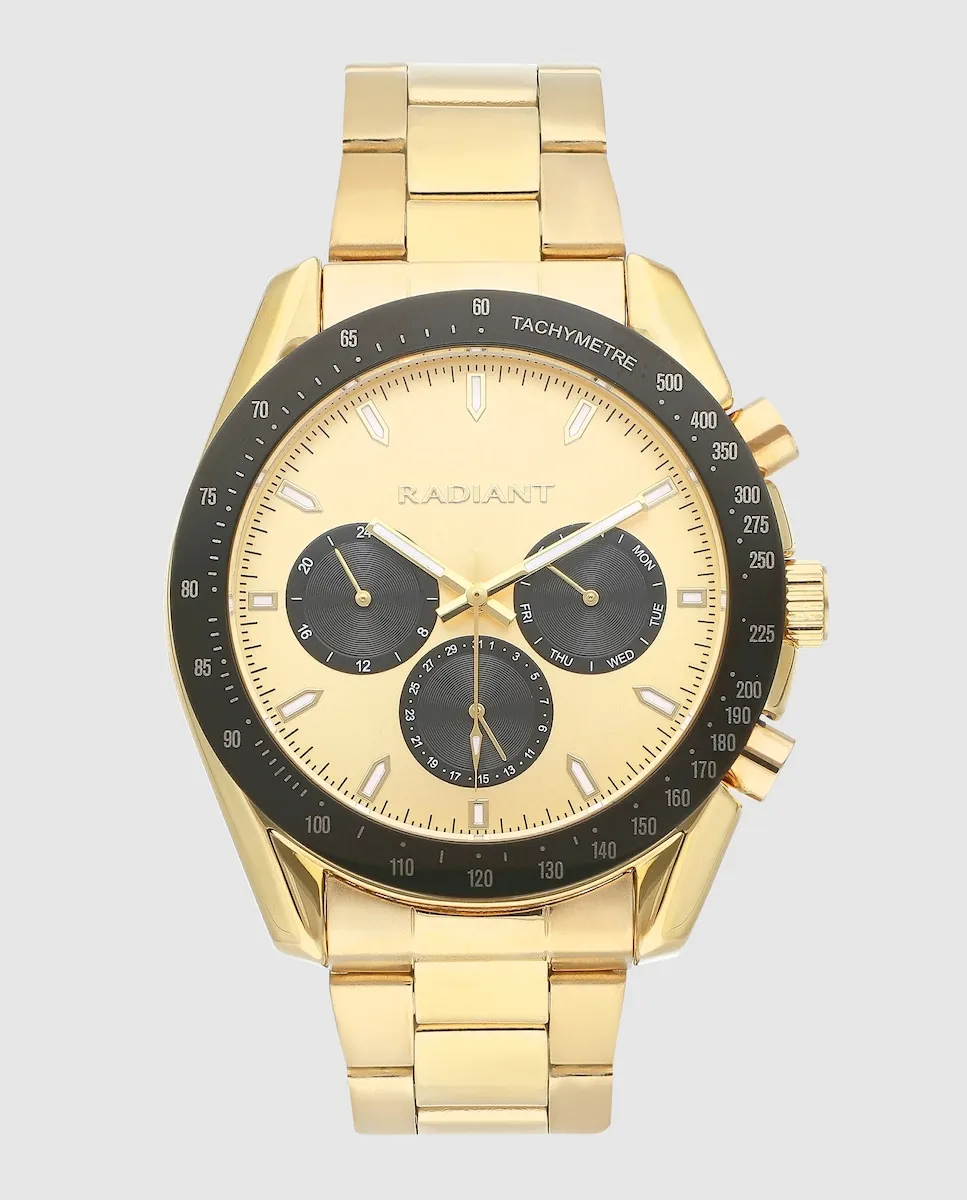 Мужские часы Marlon RA668704 из стали с золотым ремешком Radiant, золото 
Мужские часы Marlon RA668704 из стали с золотым ремешком Radiant, золото