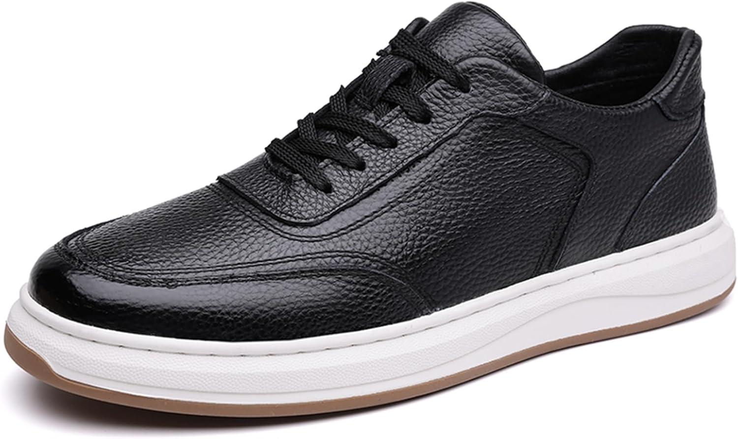 Мужские классические кожаные кроссовки Мягкие удобные повседневные кроссовки Низкие Нескользящие повседневные обувь Abborora, черный
Мужские классические кожаные кроссовки Мягкие удобные повседневные кроссовки Низкие Нескользящие повседневные обувь Abborora, черный