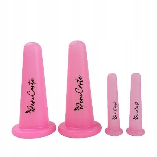 Китайские силиконовые баночки для массажа лица, 4 шт. Deni Carte
Китайские силиконовые баночки для массажа лица, 4 шт. Deni Carte