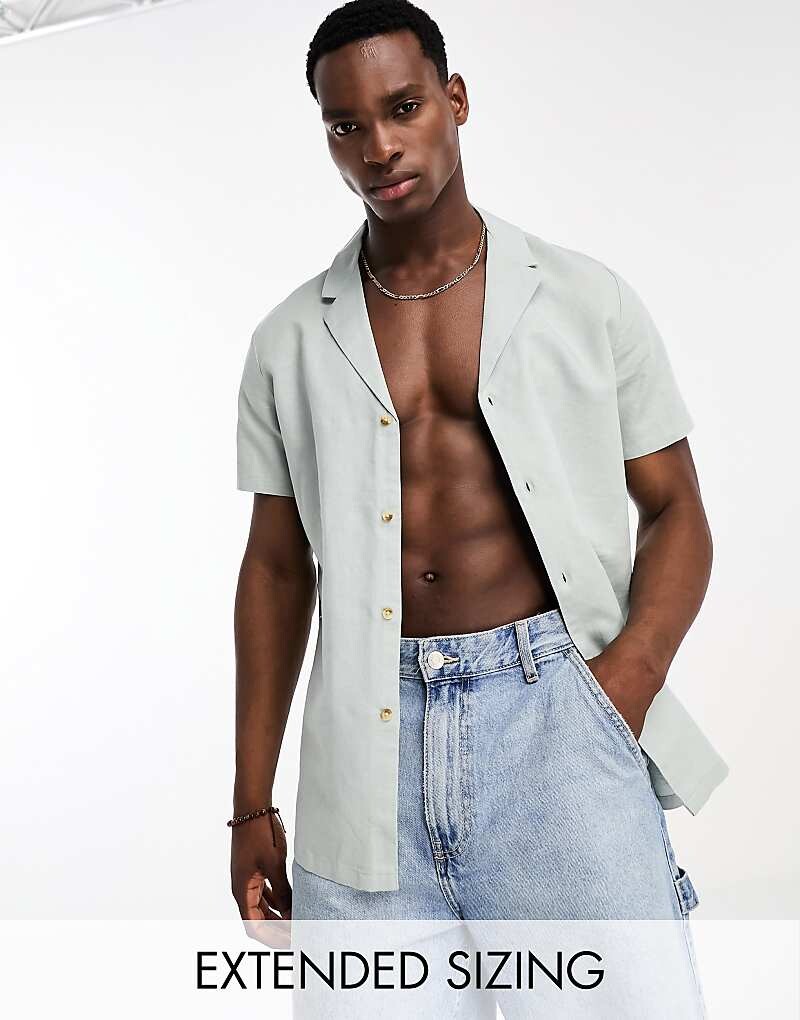 ASOS DESIGN – Рубашка из смесового льна темно-зеленого цвета, прямого кроя и широкого воротника с лацканами
ASOS DESIGN – Рубашка из смесового льна темно-зеленого цвета, прямого кроя и широкого воротника с лацканами