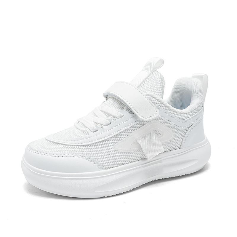 Дышащая и износостойкая детская обувь для повседневной жизни RHOBESAM, белый 
Дышащая и износостойкая детская обувь для повседневной жизни RHOBESAM, белый