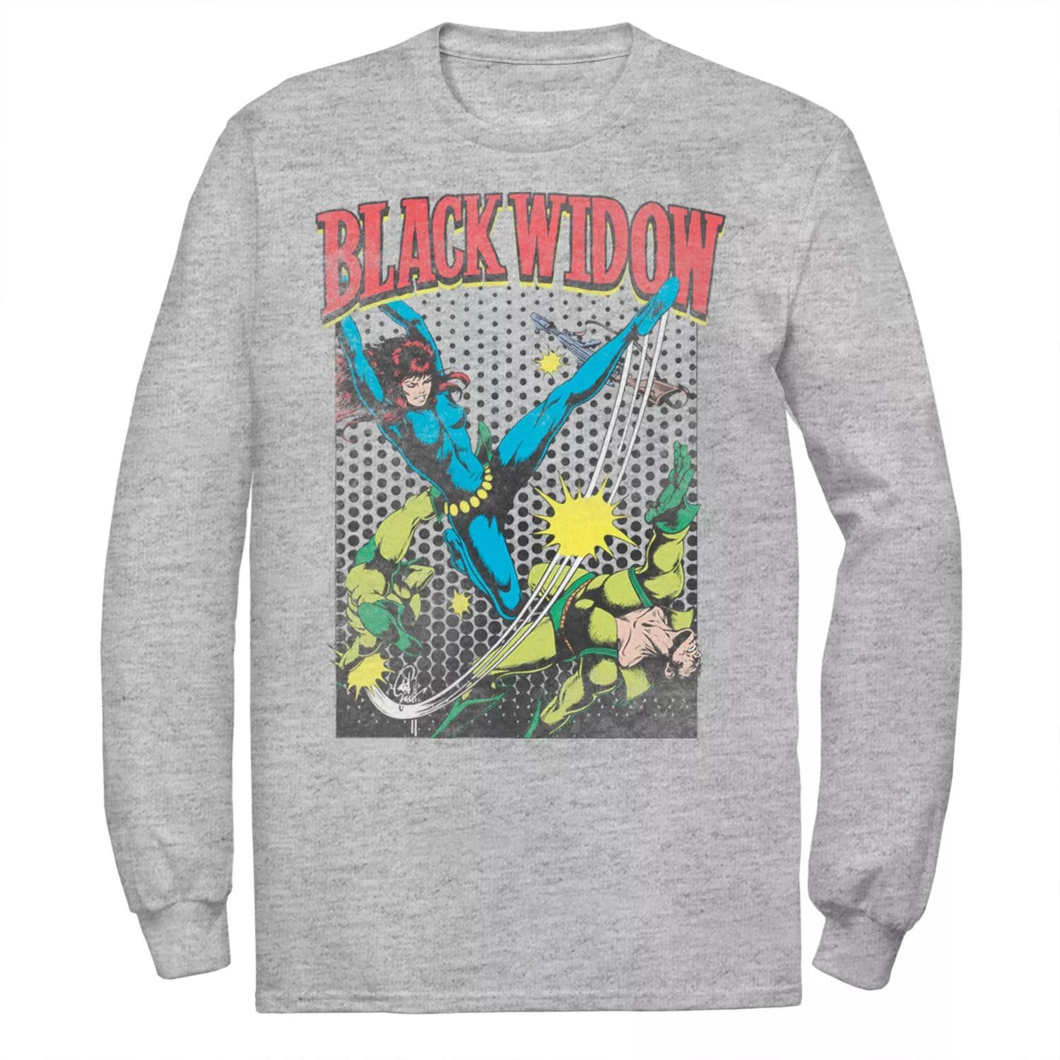 Мужская классическая футболка в стиле ретро с комиксами Black Widow Marvel
Мужская классическая футболка в стиле ретро с комиксами Black Widow Marvel