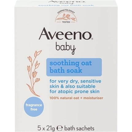 Aveeno Пакетики для купания с овсянкой для младенцев - упаковка из 5 шт.
Aveeno Пакетики для купания с овсянкой для младенцев - упаковка из 5 шт.